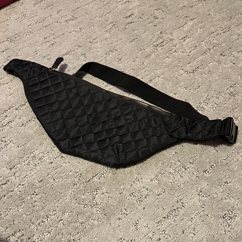 Maurices Black Quilted Crossbody Bag